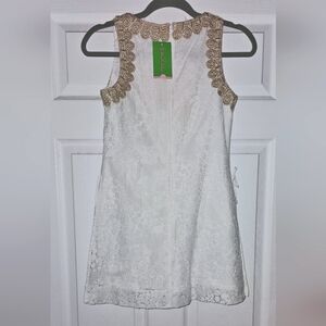 **BRAND NEW WITH TAGS-Lilly Pulitzer Donna romper-white Morean lace- size 00